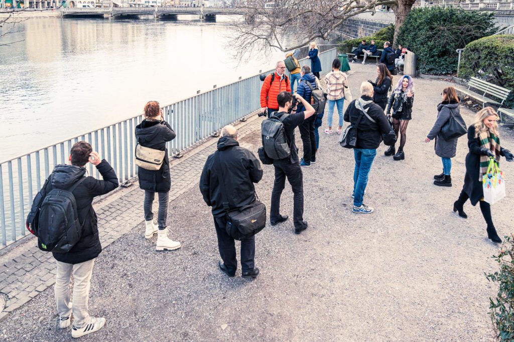 Group of photographers during the Zurich Photo Walk