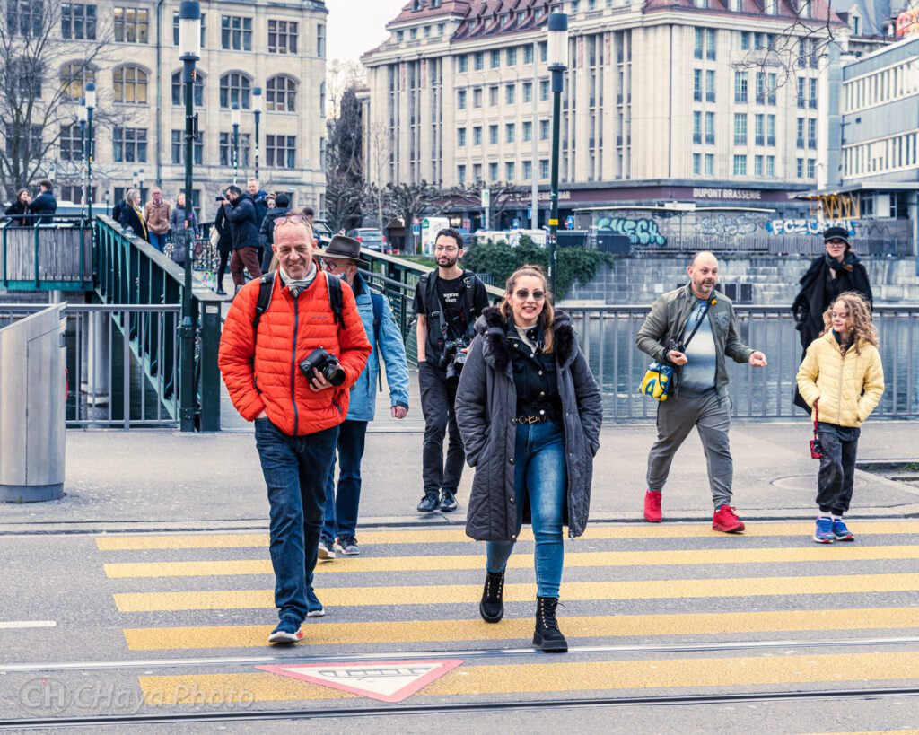 Group of photographers during the Zurich Photo Walk