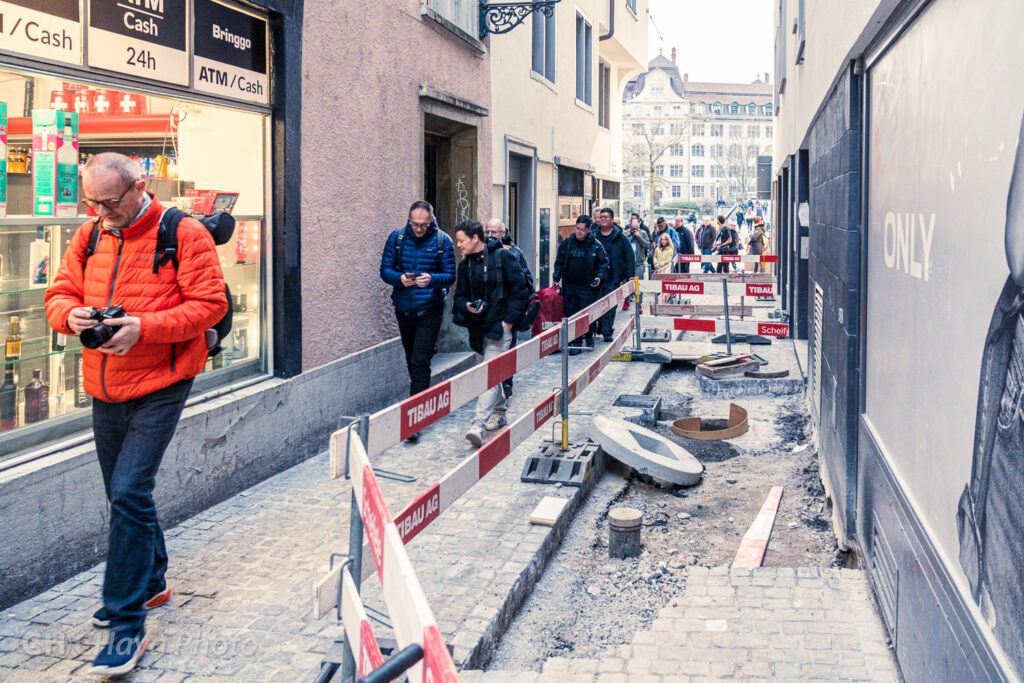 Group of photographers during the Zurich Photo Walk