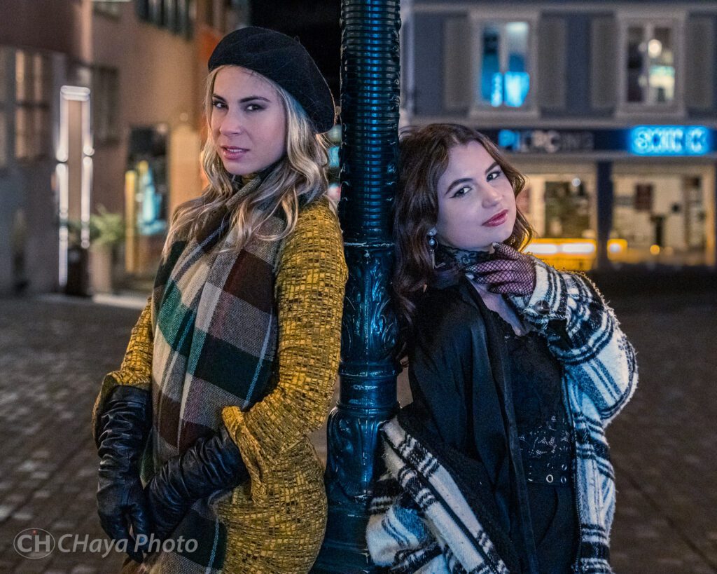 Two beautiful model during the Zurich Photo Walk