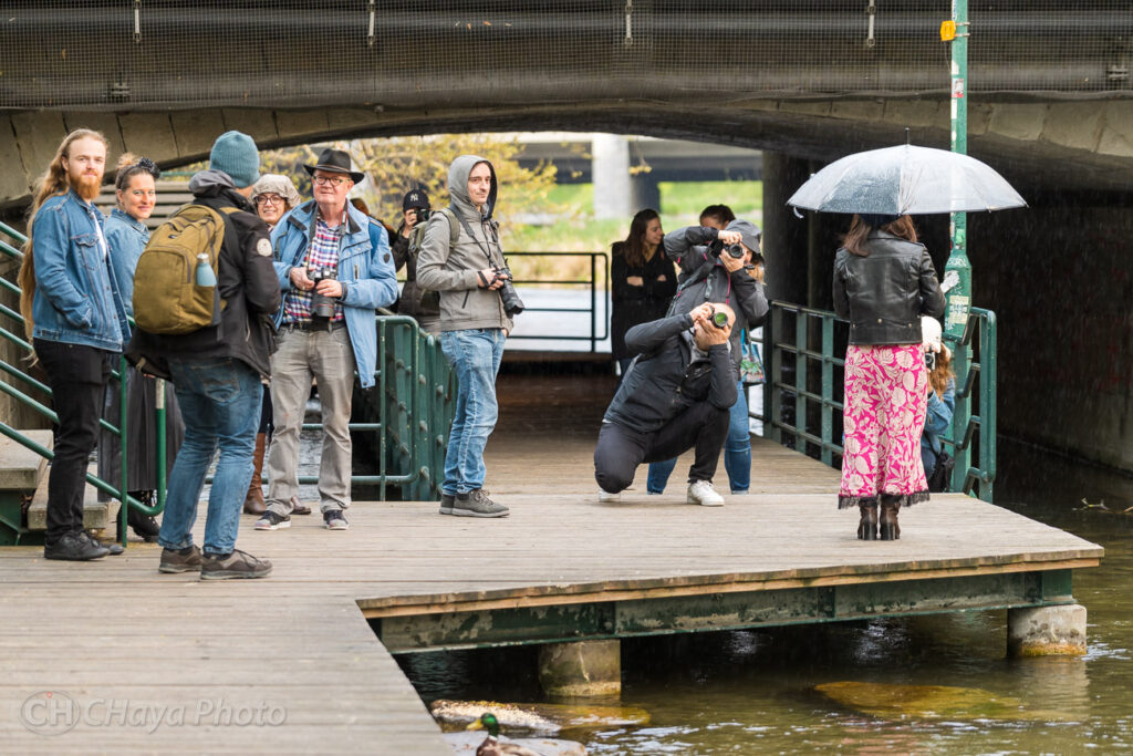 a group of photographers during a photo walk in Zurich
