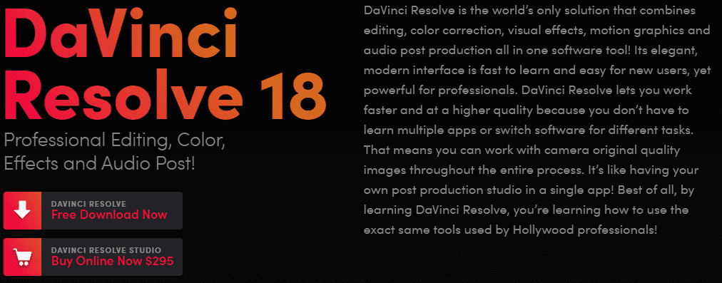 DavinciResolve 18 news