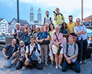 A happy group of photographers during an amazing photo walk in Zurich