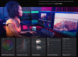 Woman editing with Davinci Resolve
