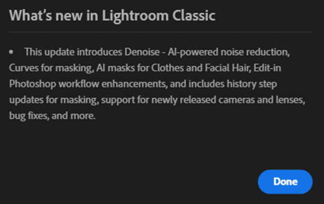 Screenshot from Lightroom News