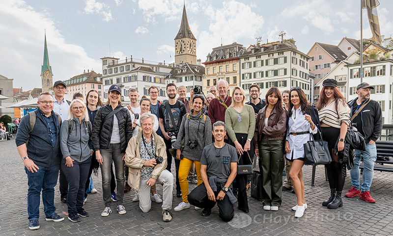 The models and photographers