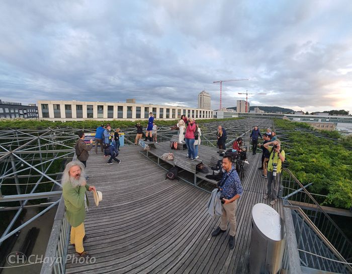 Birds-eye view from the rooftop of the MFO Park during a Photowalk